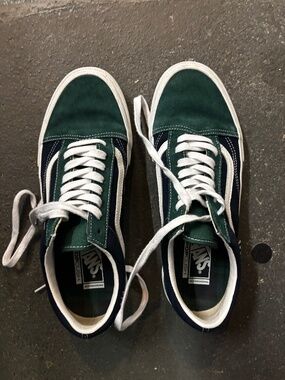 VANS Old Skool Sk8-Hi Men’s 10,5. Blue/Green